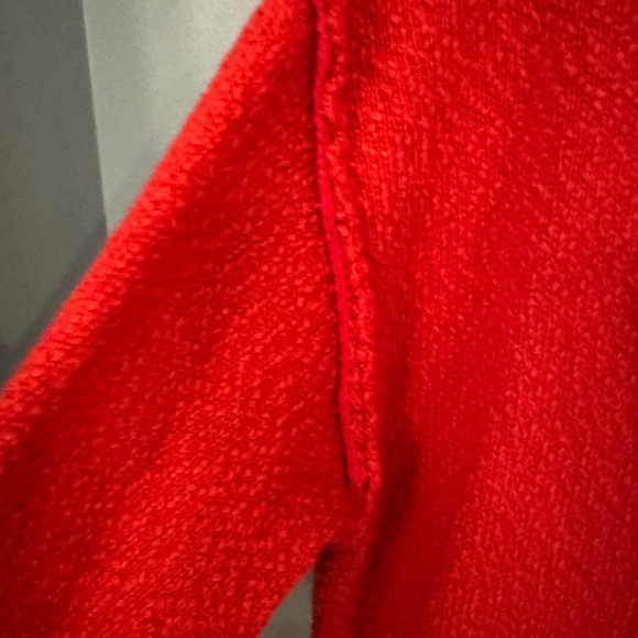 Free People Beach red sweater dress/tunic size Small (NWOT) - Picture 4 of 5